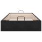 Preview: Ottoman-Bett ohne Matratze Schwarz 100x200 cm Samt