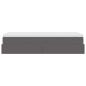 Preview: Ottoman-Bett mit Matratze Grau 90x200 cm Kunstleder