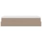 Preview: Ottoman-Bett mit Matratze Cappuccino-Braun 100x200cm Kunstleder
