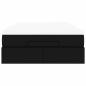 Preview: Ottoman-Bett mit Matratze Schwarz 120x200 cm Kunstleder