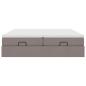 Preview: Ottoman-Bett mit Matratzen Taupe 180x200 cm Stoff