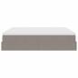 Preview: Ottoman-Bett mit Matratzen Taupe 180x200 cm Stoff