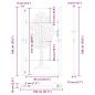 Preview: Gartentor 105x180 cm Cortenstahl Baum-Design
