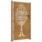Preview: Gartentor 105x180 cm Cortenstahl Baum-Design
