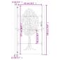 Preview: Gartentor 105x180 cm Cortenstahl Baum-Design