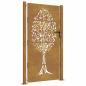 Preview: Gartentor 105x180 cm Cortenstahl Baum-Design