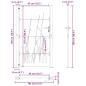 Preview: Gartentor 105x180 cm Cortenstahl Gras-Design