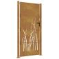 Preview: Gartentor 105x180 cm Cortenstahl Gras-Design