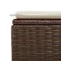 Preview: 9-tlg. Garten-Sofagarnitur mit Kissen Braun Poly Rattan
