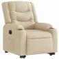Preview: Relaxsessel mit Aufstehhilfe Elektrisch Creme Stoff