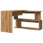 Preview: Eckschreibtisch Artisan-Eiche 200,5x50x76 cm Holzwerkstoff