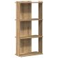 Preview: Bücherregal 3 Böden Artisan-Eiche 60x30x120 cm Holzwerkstoff