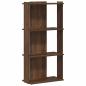 Preview: Bücherregal 3 Böden Braun Eiche-Optik 60x30x120cm Holzwerkstoff