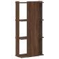 Preview: Bücherregal 3 Böden Braun Eiche-Optik 60x30x120cm Holzwerkstoff