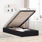 Preview: ARDEBO.de - Ottoman-Bett ohne Matratze Schwarz 80x200 cm Samt