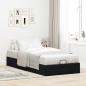Preview: Ottoman-Bett ohne Matratze Schwarz 80x200 cm Samt