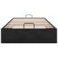 Preview: Ottoman-Bett ohne Matratze Schwarz 80x200 cm Samt