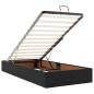 Preview: Ottoman-Bett ohne Matratze Schwarz 80x200 cm Samt