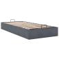 Preview: Ottoman-Bett ohne Matratze Dunkelgrau 90x200 cm Samt