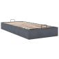 Preview: Ottoman-Bett ohne Matratze Dunkelgrau 100x200 cm Samt
