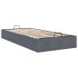 Preview: Ottoman-Bett ohne Matratze Dunkelgrau 100x200 cm Samt