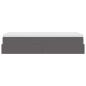 Preview: Ottoman-Bett mit Matratze Grau 100x200 cm Kunstleder