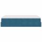 Preview: Ottoman-Bett mit Matratze Dunkelblau 120x190 cm Samt