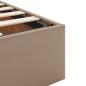 Preview: Ottoman-Bett mit Matratze Cappuccino-Braun 120x190cm Kunstleder