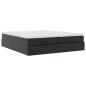 Preview: Ottoman-Bett mit Matratzen Schwarz 160x200 cm Kunstleder