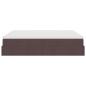 Preview: Ottoman-Bett mit Matratzen Dunkelbraun 180x200 cm Stoff