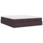 Preview: Ottoman-Bett mit Matratzen Dunkelbraun 180x200 cm Stoff