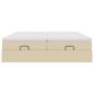 Preview: Ottoman-Bett mit Matratzen Creme 180x200 cm Stoff