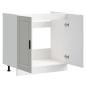 Preview: Spülenunterschrank Porto Weiß 80x46x81,5 cm Holzwerkstoff