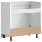 Preview: Spülenunterschrank Porto Weiß 80x46x81,5 cm Holzwerkstoff