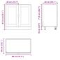 Preview: Spülenunterschrank Porto Weiß 80x46x81,5 cm Holzwerkstoff