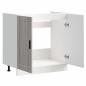 Preview: Spülenunterschrank Porto Grau Sonoma 80x46x81,5cm Holzwerkstoff
