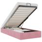 Preview: Ottoman-Bett ohne Matratze Rosa 100x200 cm Samt