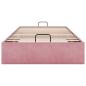 Preview: Ottoman-Bett ohne Matratze Rosa 90x190 cm Samt