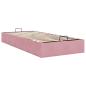 Preview: Ottoman-Bett ohne Matratze Rosa 90x190 cm Samt