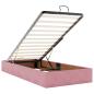 Preview: Ottoman-Bett ohne Matratze Rosa 90x190 cm Samt