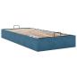 Preview: Ottoman-Bett ohne Matratze Dunkelblau 90x200 cm Samt