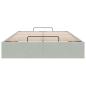 Preview: Ottoman-Bett ohne Matratze Hellgrau 120x200 cm Samt