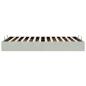 Preview: Ottoman-Bett ohne Matratze Hellgrau 120x200 cm Samt