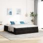 Preview: Ottoman-Bett mit Matratzen Schwarz 180x200 cm Stoff