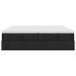 Preview: Ottoman-Bett mit Matratzen Schwarz 180x200 cm Stoff