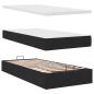 Preview: Ottoman-Bett mit Matratzen Schwarz 180x200 cm Stoff