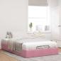 Preview: Ottoman-Bett ohne Matratze Rosa 120x200 cm Samt