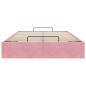 Preview: Ottoman-Bett ohne Matratze Rosa 120x200 cm Samt