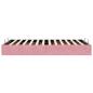 Preview: Ottoman-Bett ohne Matratze Rosa 120x200 cm Samt