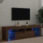 Preview: ARDEBO.de - TV-Schrank mit LED Artisan-Eiche 140x36,5x40 cm Holzwerkstoff